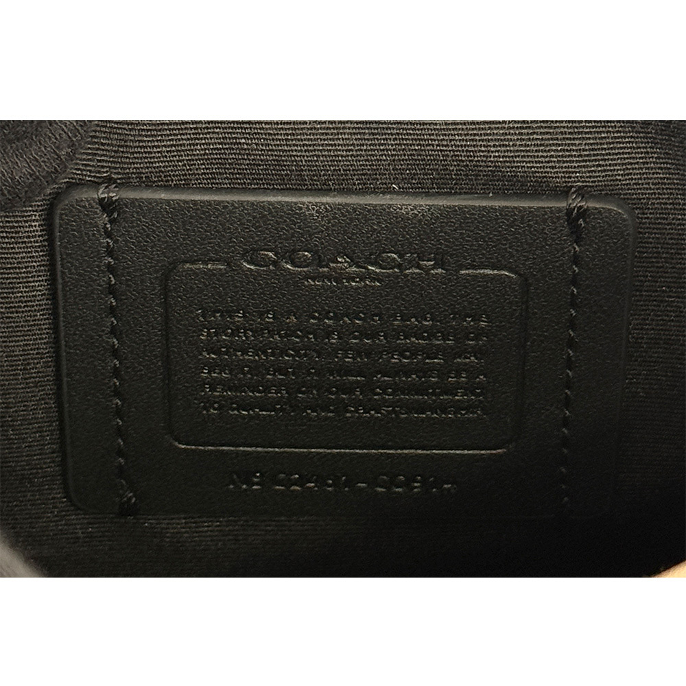 【COACH】Lucas 荔枝皮革翻蓋迷你斜背包(深石色)CO914 QBCBD