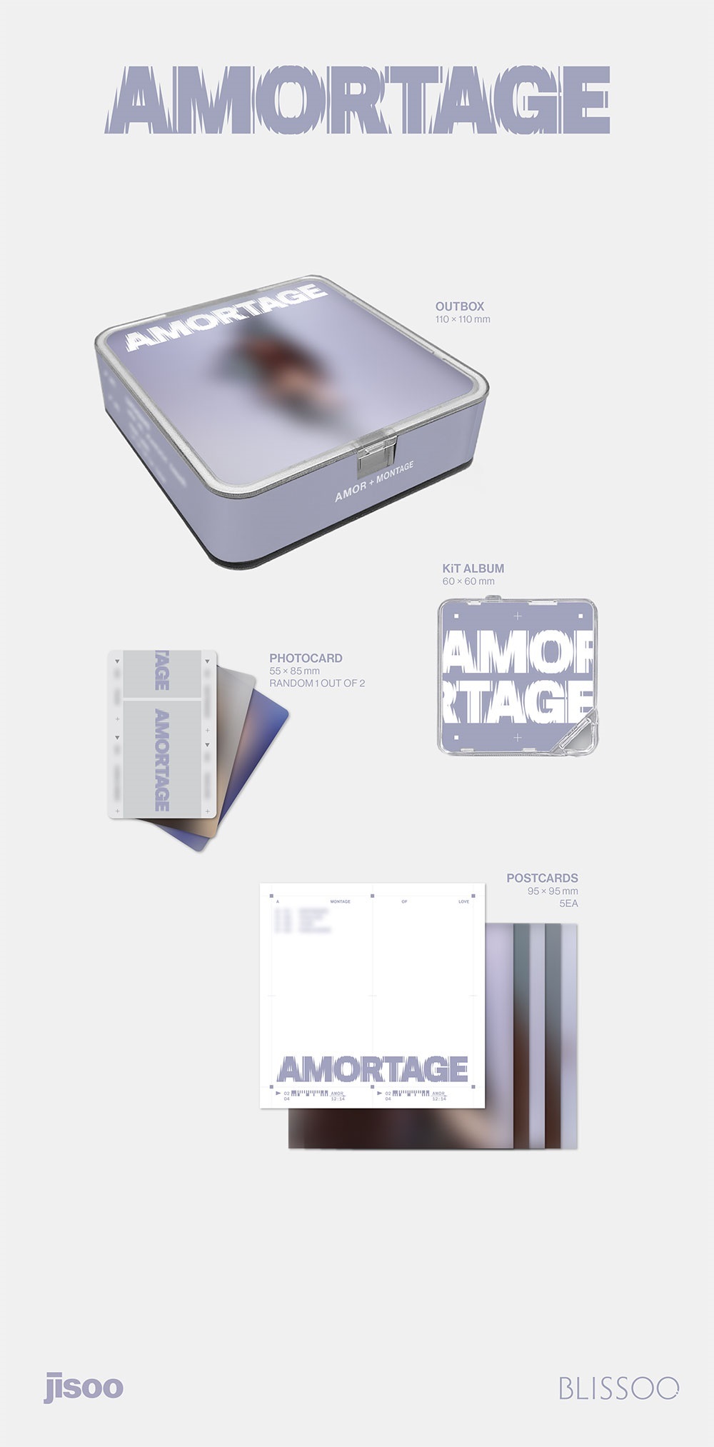 JISOO (BLACKPINK) ~ Mini Album AMORTAGE <EXCLUSIVE EDIT