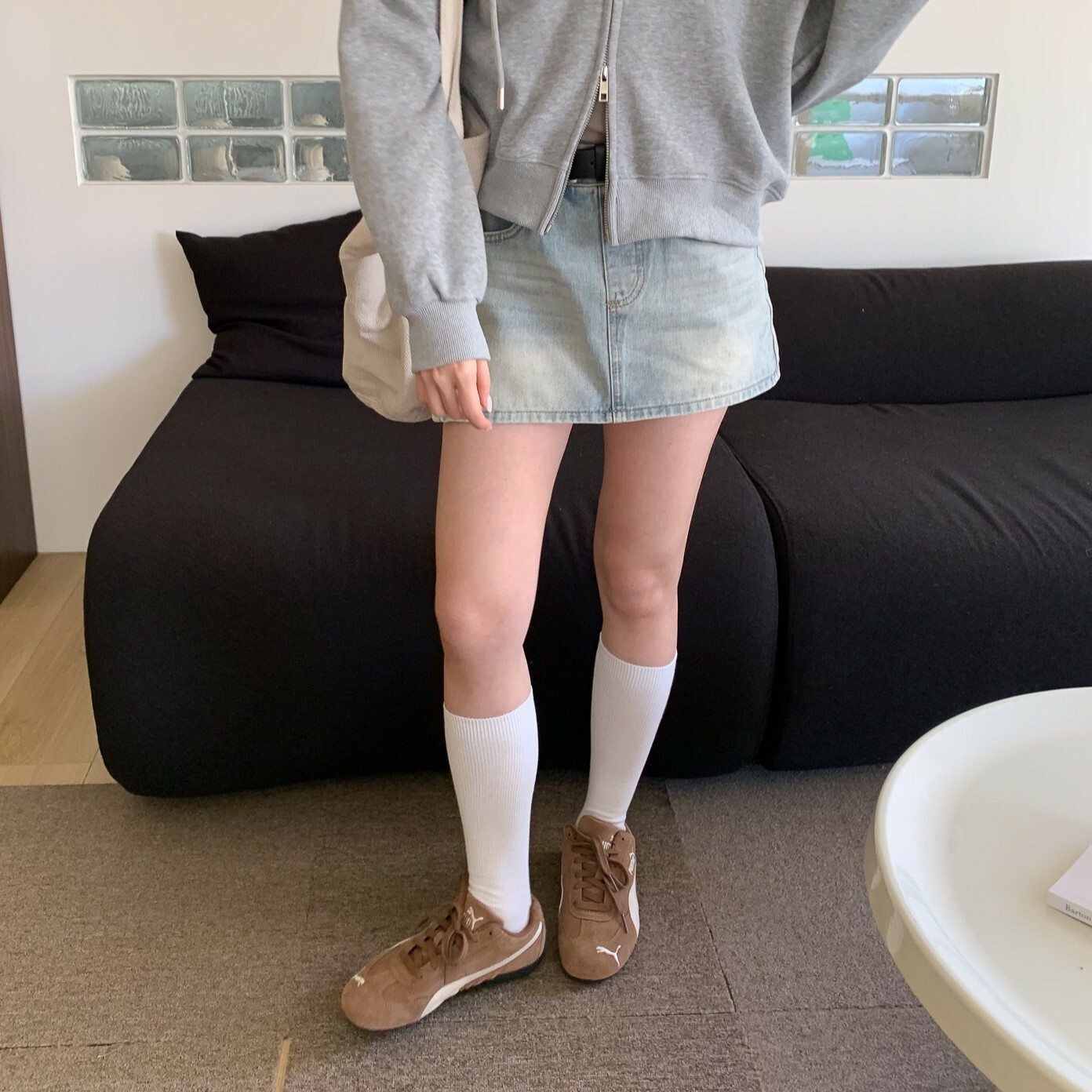 ISA_短裙必備膝下襪_1233