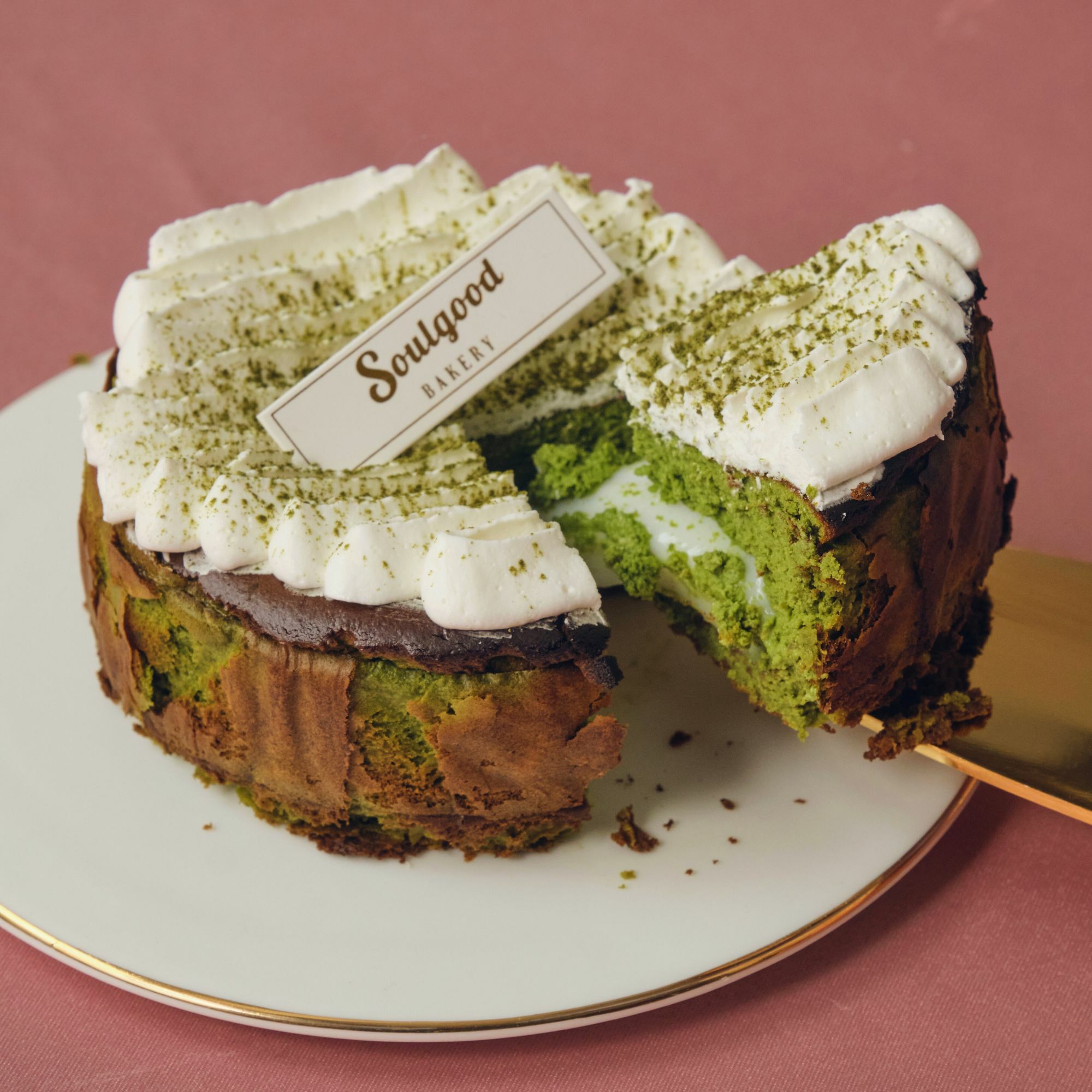 抹茶麻糬 迷你巴斯克芝士蛋糕 Japanese Matcha Mochi Soul Baby Basque Burnt Cheesecake