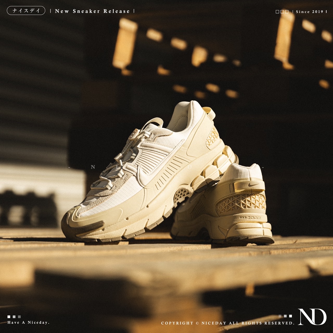 NICEDAY 現貨 Nike Zoom Vomero Roam 象牙白 米白 防潑水 男款 FV2295-101