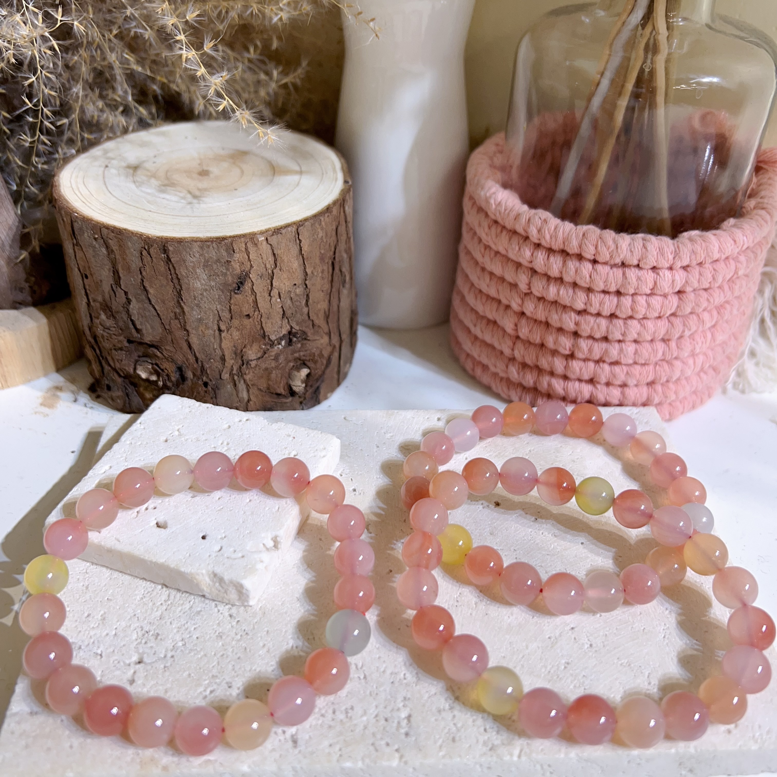 糖果鹽源瑪瑙手串 8+mm