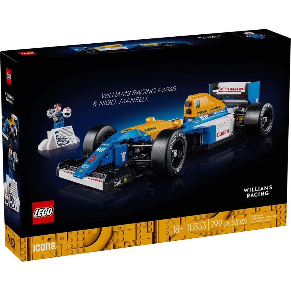 LEGO 10353 樂高積木 10353 Icons 系列 - Williams Racing FW14B & Nigel Mansell