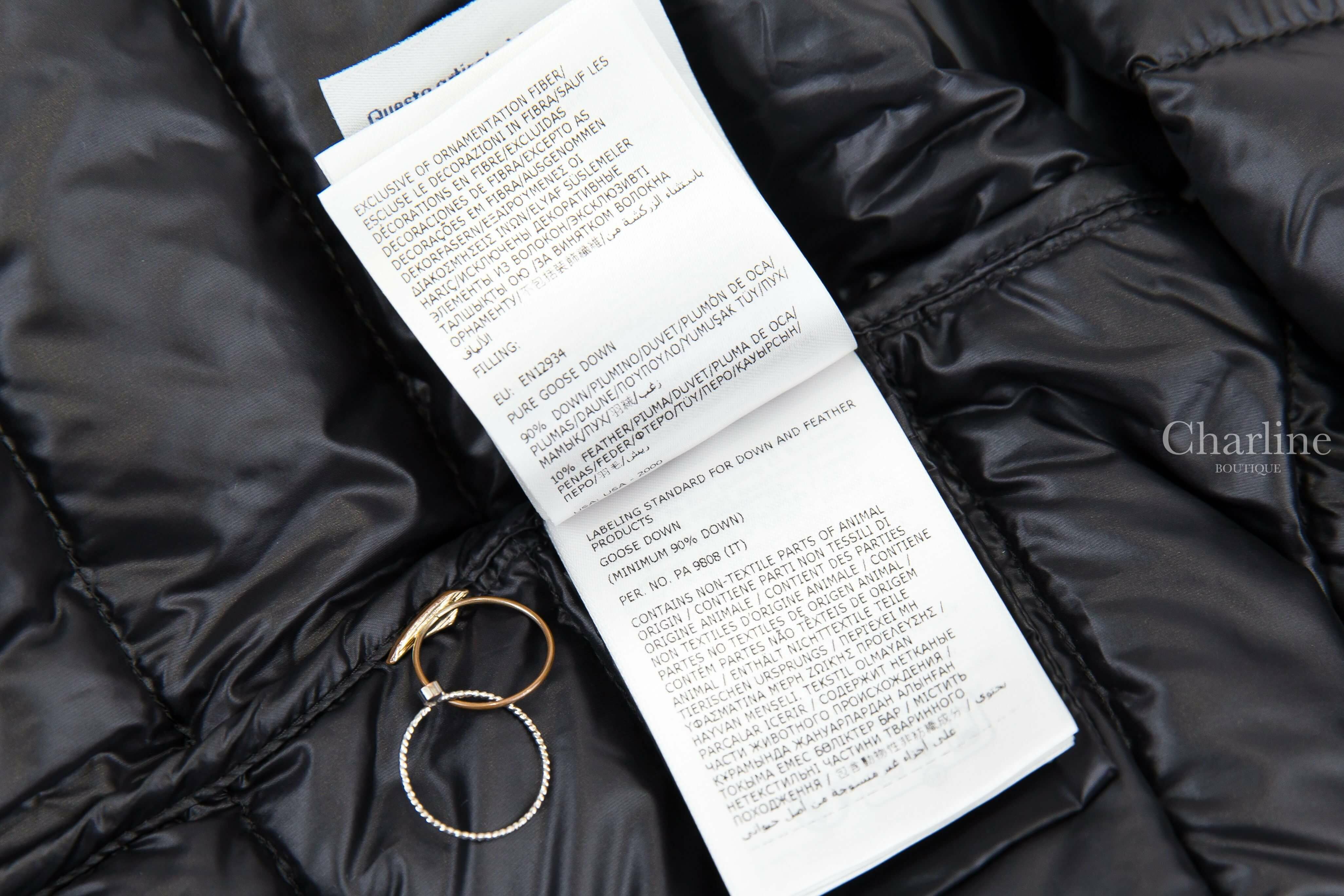 Moncler Hede Hooded Short Down Jacket 黑色連帽拉鍊口袋輕羽絨外套-Charline Boutique 精品代購