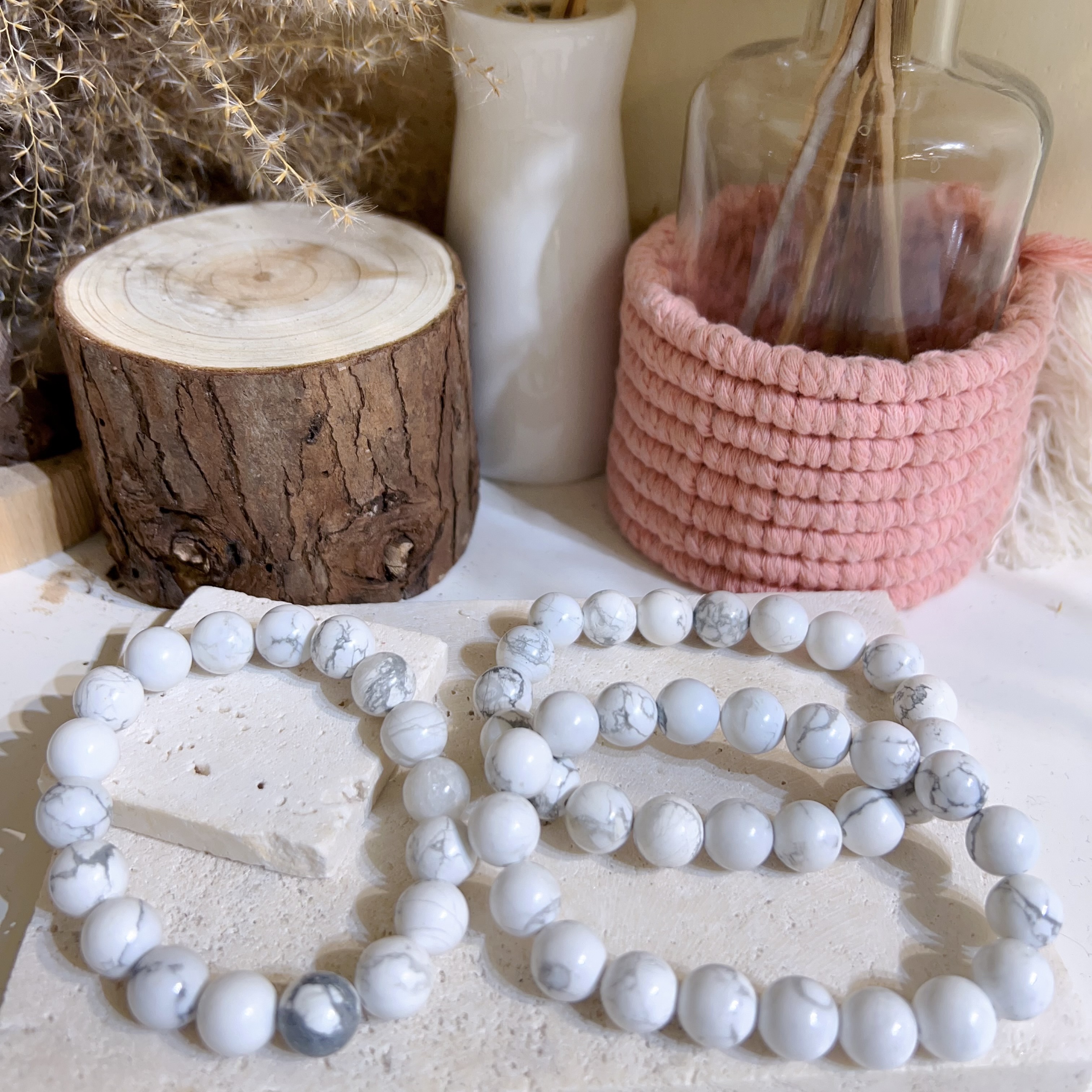 白松石手串 10mm