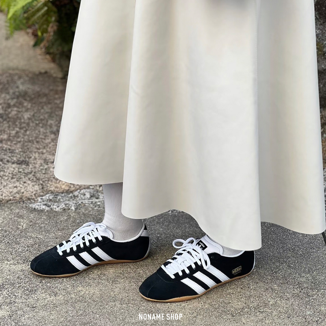 ADIDAS Original TOKYO 東京 復古 焦糖底 薄底 黑白 (女款)