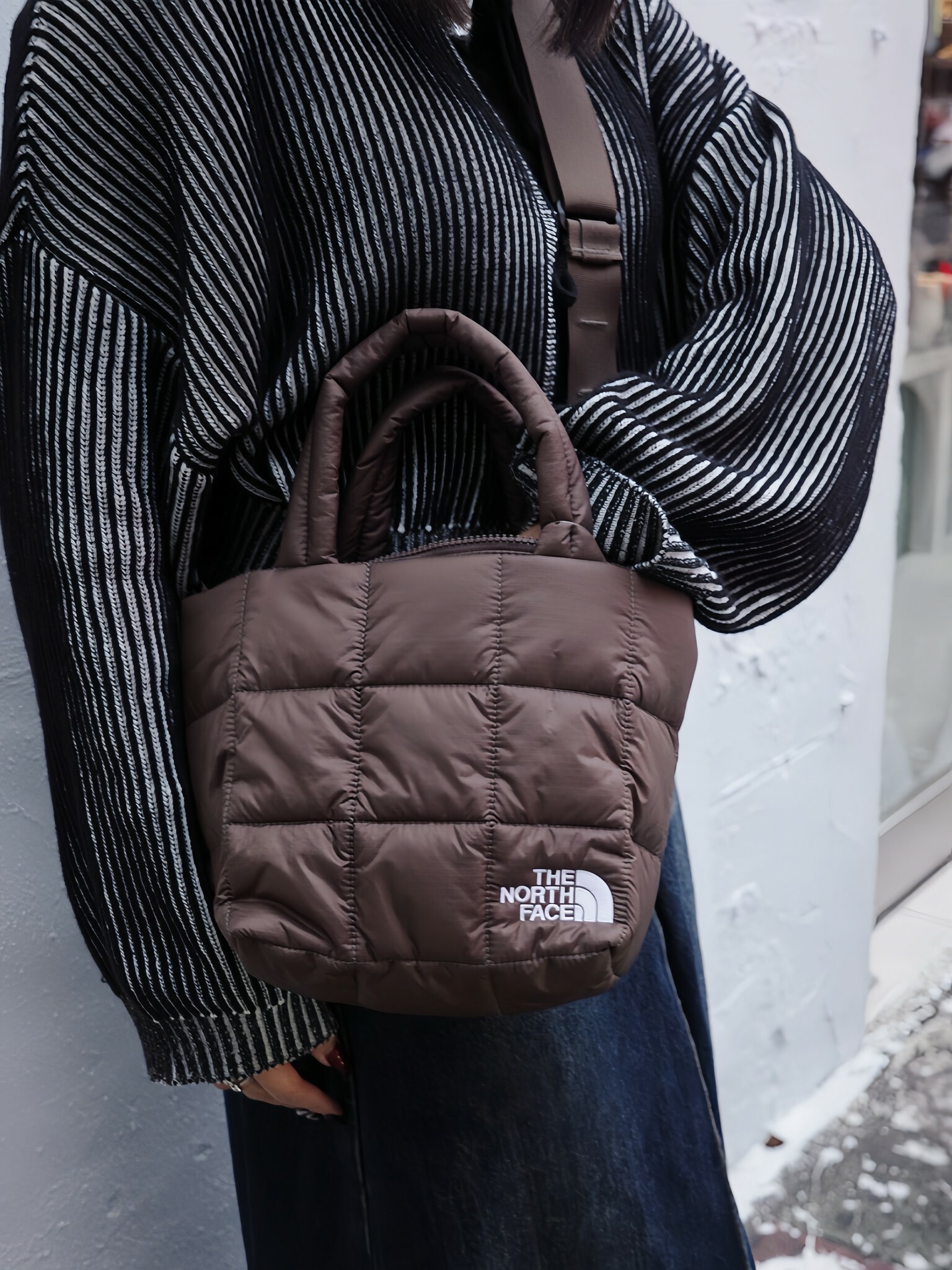 The North Face 北臉羽絨雲朵托特小包 nf0a8b2010i-os