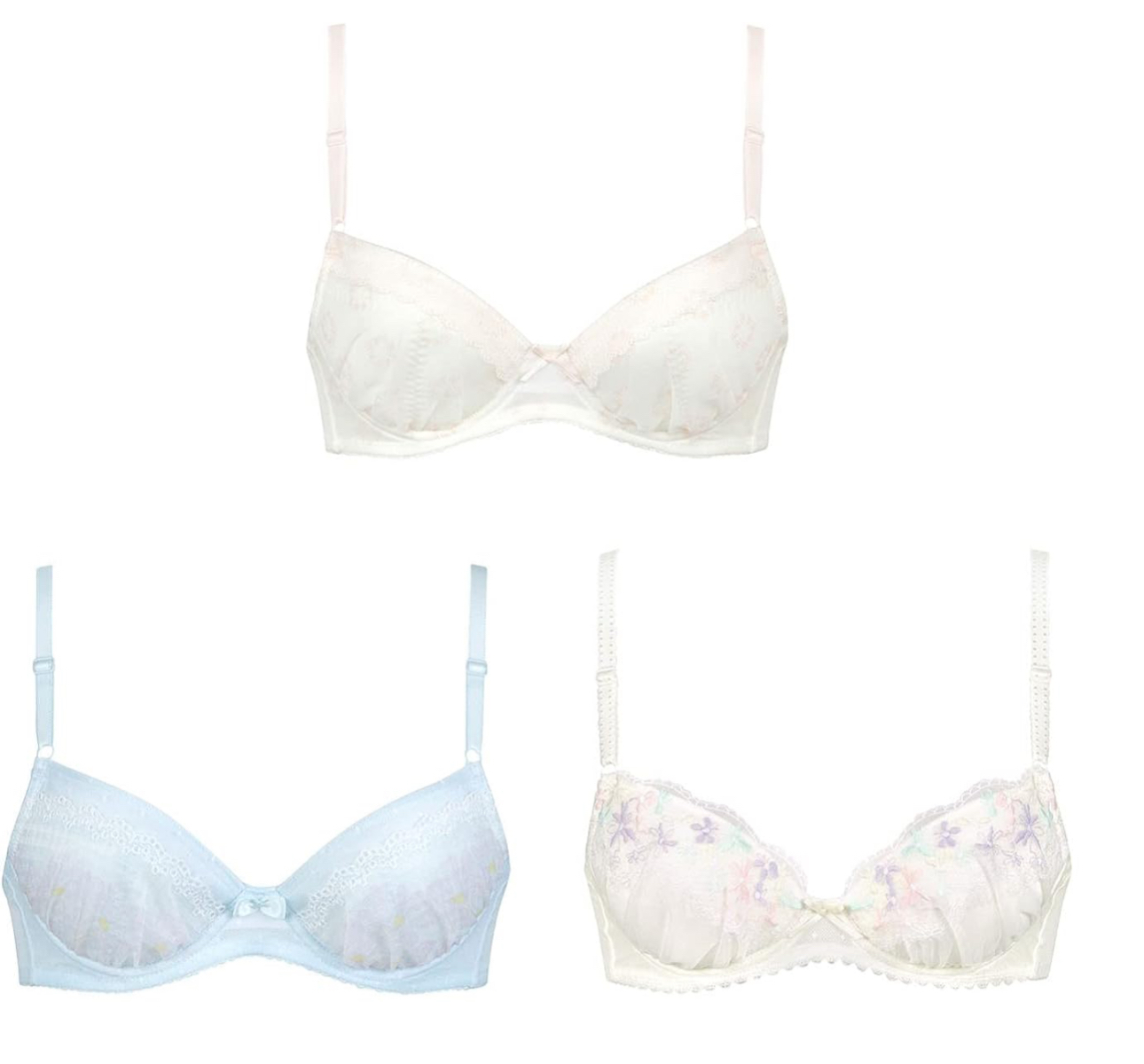 【預購】J0213909 [wacoal /wing 福袋]  發育少女胸罩3 件裝，適合胸型開始圓潤豐滿時使用，型號 RB9842，女孩款