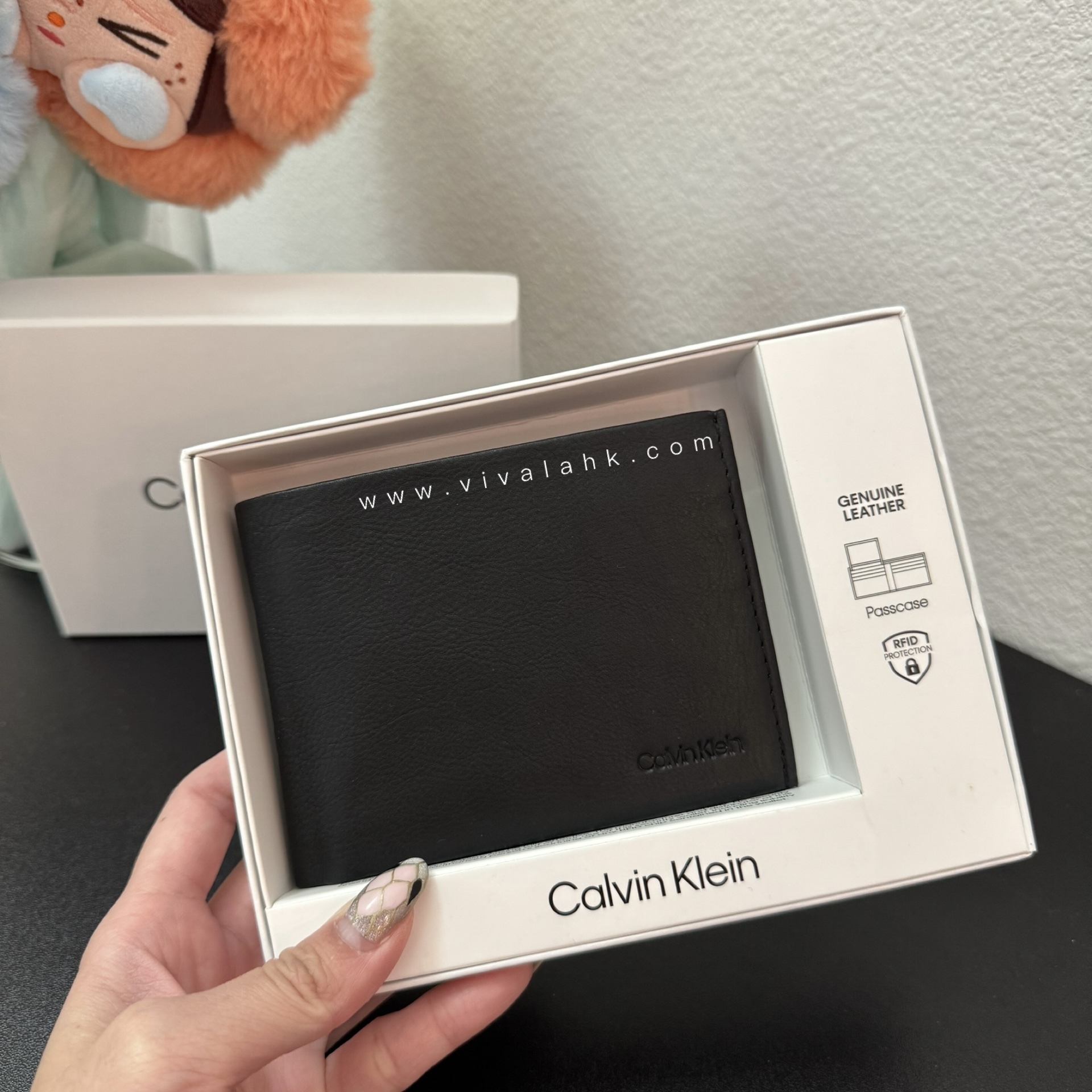 Calvin Klein - Passcase ID Wallet (Pebble Leather)