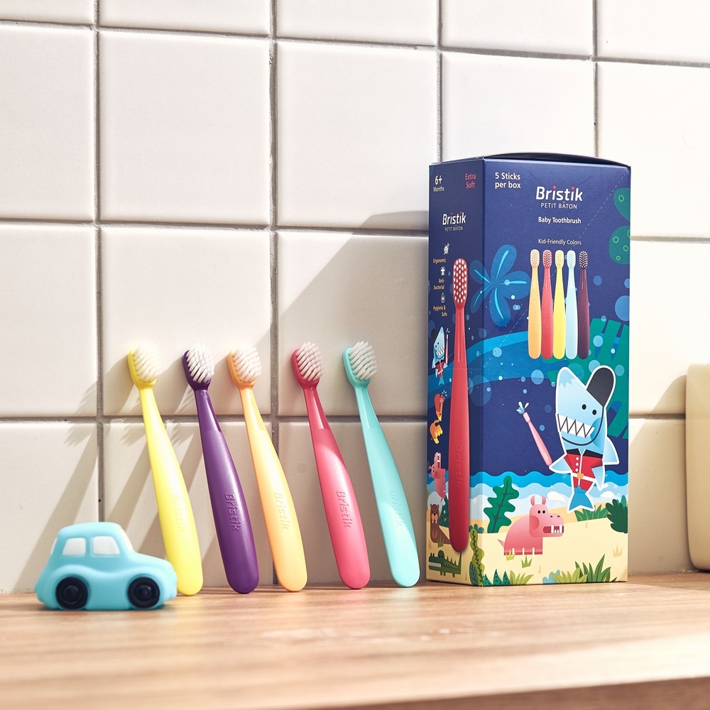 魔法棒 抗菌極細緻軟毛牙刷【嬰幼兒款 6M+】-韓國Bristik兒童牙刷