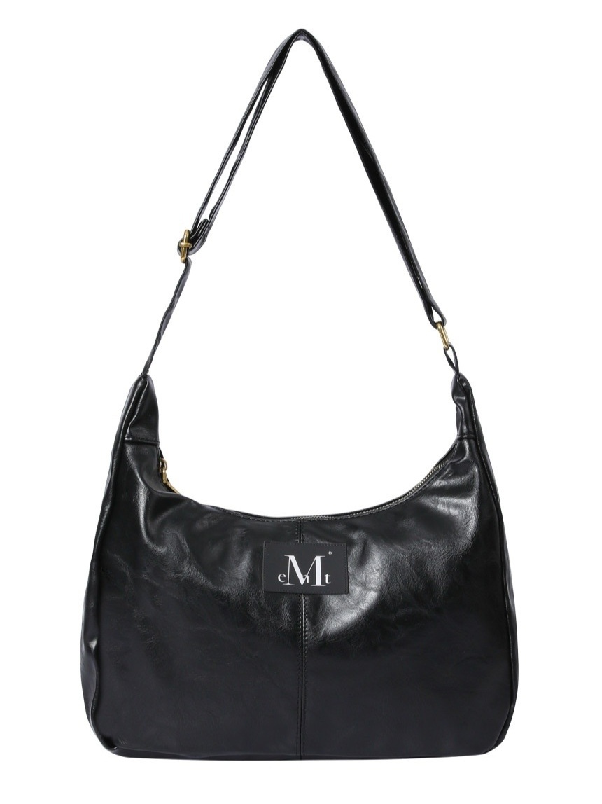 ★MUCENT★ Merin Gold Line Leather Shoulder Bag Unisex 2 Col MUCENT MERIN GOLD LINE LEATHER SHOULDER BAG