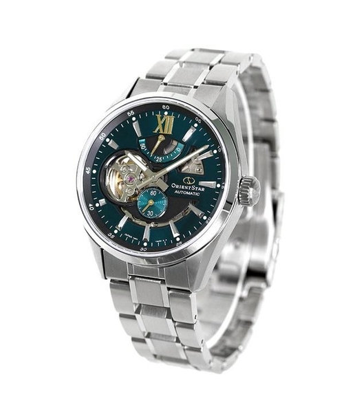 Orient Star 東方之星 RK-AV0114E Automatic Watch, Modern Skeleton Mechanical, Made in Japan Open Heart RK-AV0114E Men's Green 綠色自動現代鏤空機械手錶，日本製造