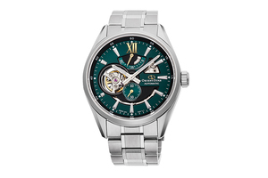 Orient Star 東方之星 RK-AV0114E Automatic Watch, Modern Skeleton Mechanical, Made in Japan Open Heart RK-AV0114E Men's Green 綠色自動現代鏤空機械手錶，日本製造