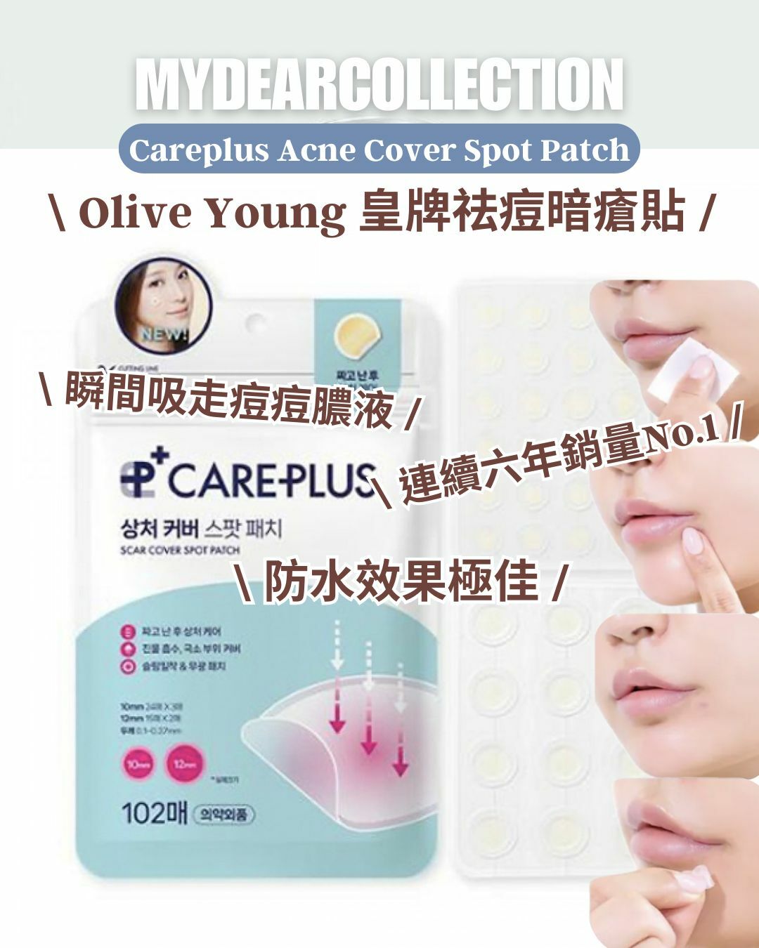 現 貨｜Olive Young 皇牌祛痘暗瘡貼 Careplus Acne Cover Spot Patch
