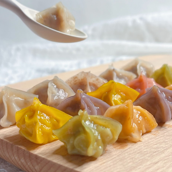 【樂森藥局】(冷凍1500免運中)童心好食館 彩色星星餛飩 餛飩類(無糖無鹽無調味)(10M+)