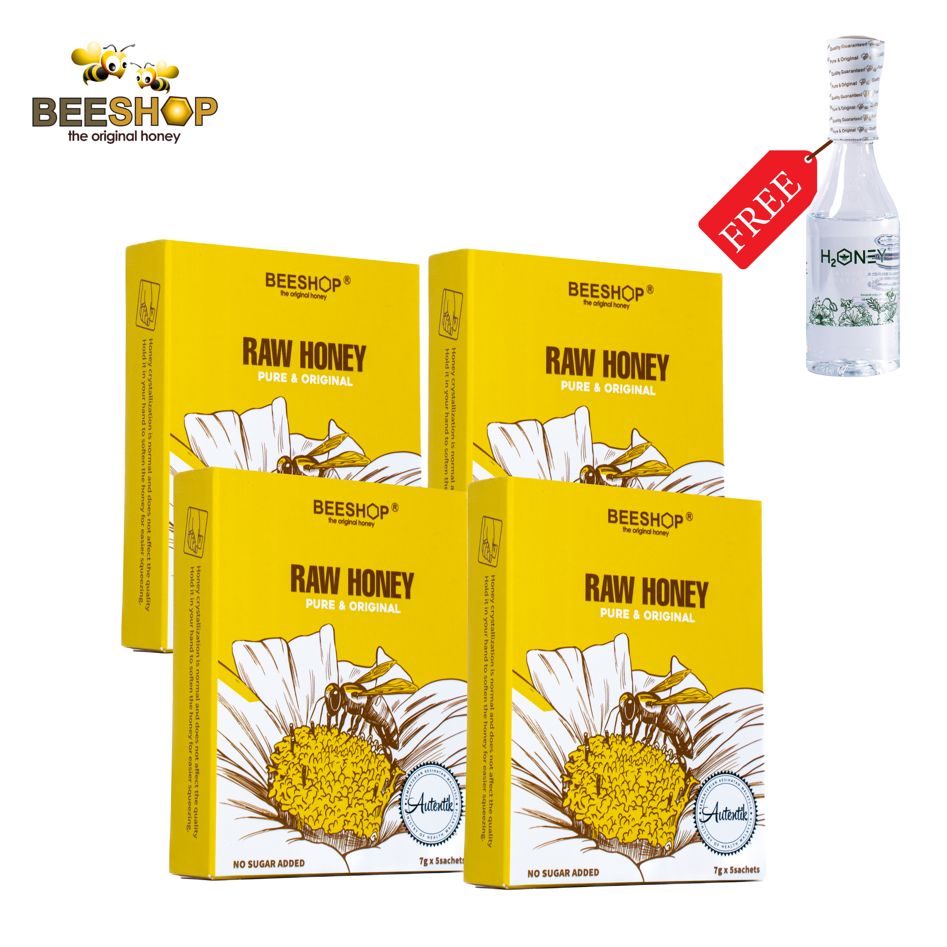 Raw Honey Sachet (Buy 4 Free Honey Drink)