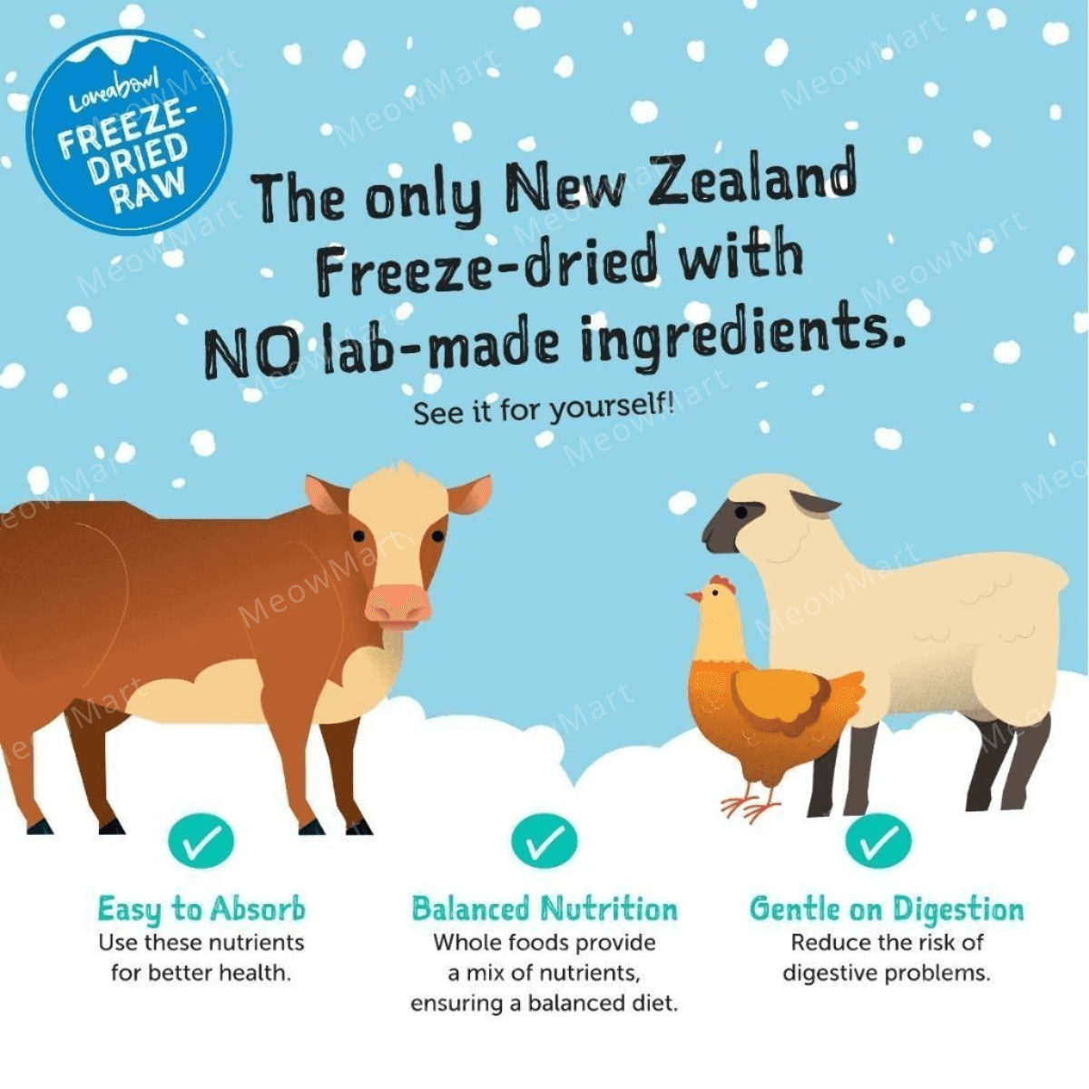 Loveabowl Freeze-a-Bowl 凍乾生肉貓糧