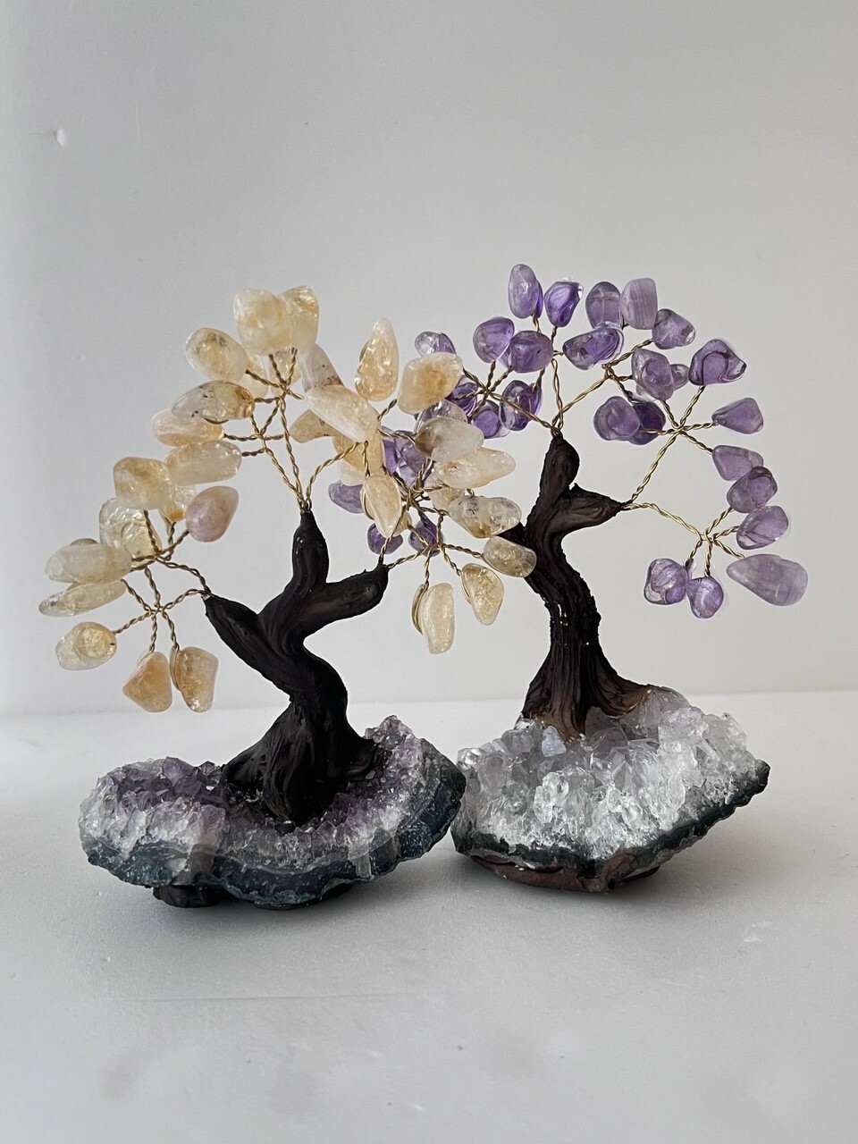 招財貴人能量/原礦水晶花樹