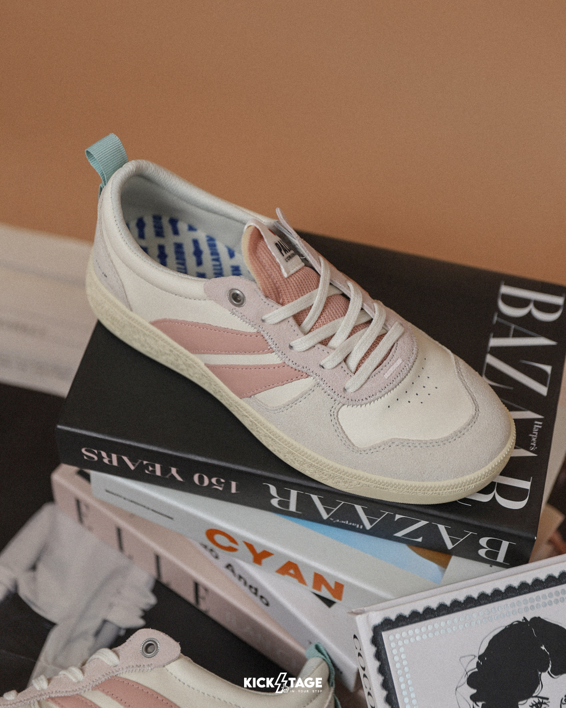 **特價商品售出無退換**男女鞋 PALLADIUM PALLACUP FLAME LTH 白粉 皮革 復古 運動 休閒鞋【74485-165】