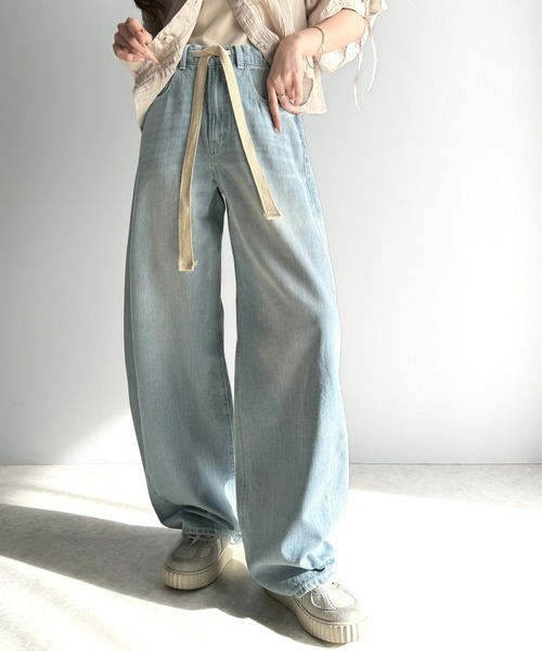 日本🇯🇵連線 Classical Elf 抽繩牛仔錐型褲 寬褲 落地褲 3色(任買兩件711免運)/預購