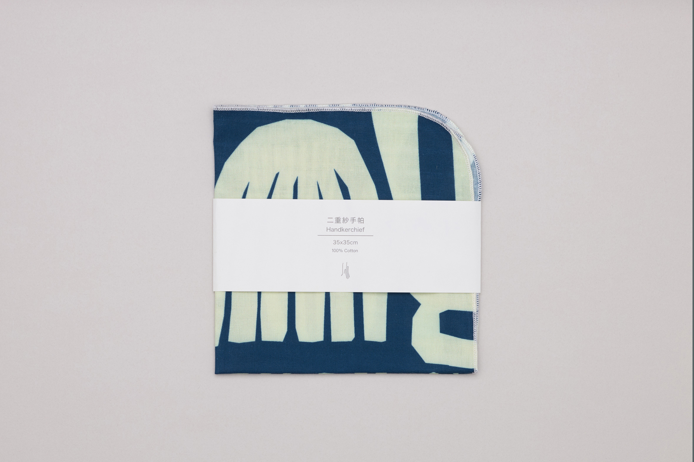 二重紗手帕 / 米克斯藏青
