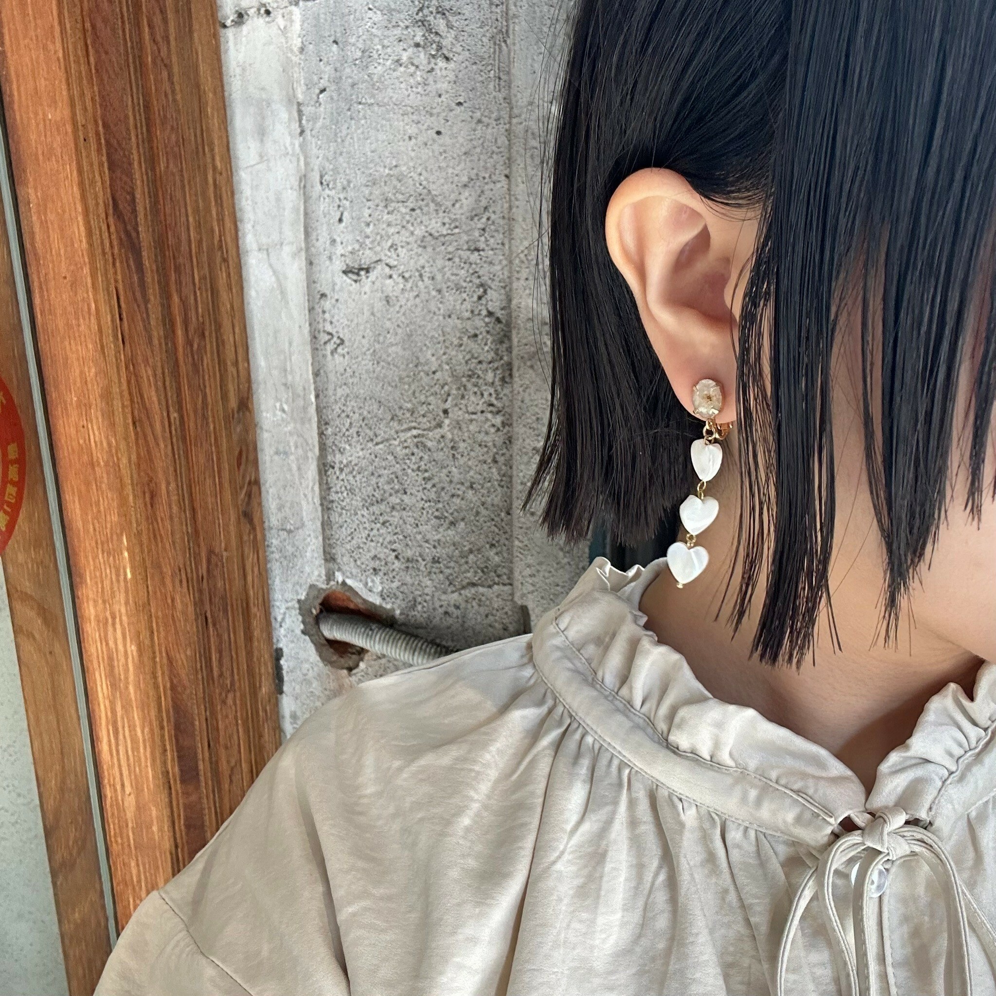 [anne_handmade] tripple shell heart