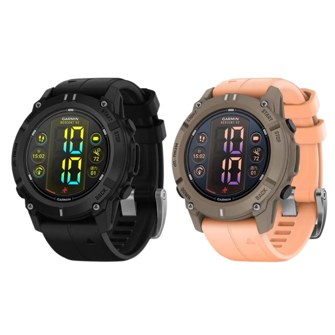 GARMIN - DESCENT G2 GPS潛水電腦錶(石墨黑/珊瑚粉)