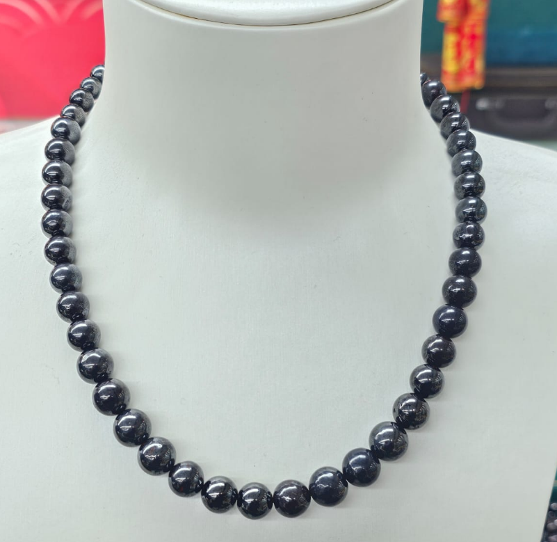 1 KC1 BLACK SUGILITE NECKLACE 8-10MM