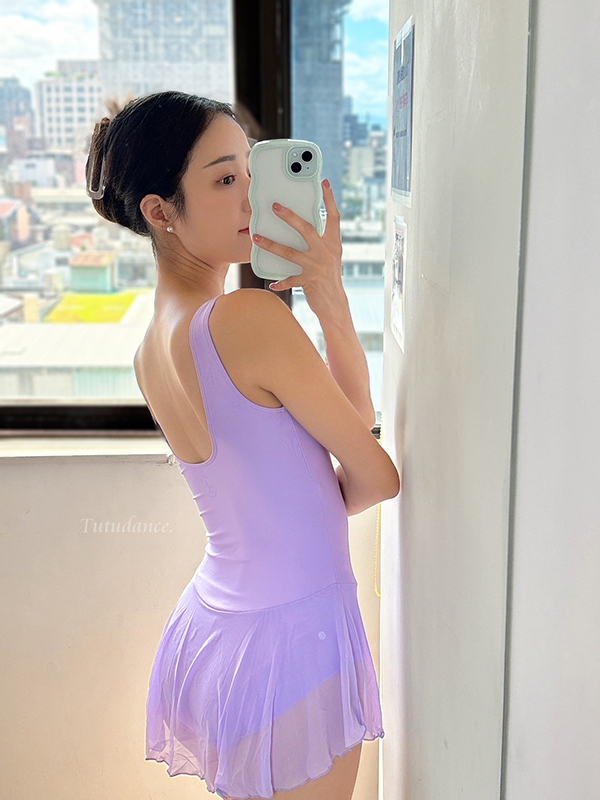 法國 WearMoi【WM-BALKALA 寬肩帶胸前抓皺連裙舞衣】