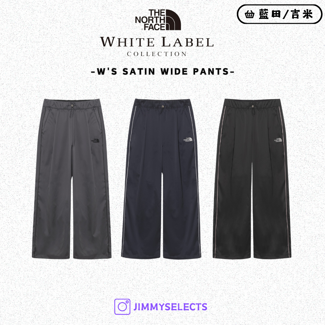 【代購】THE NORTH FACE 北臉 白標 女 SATIN WIDE PANTS 寬褲 褲子 NP6NR32