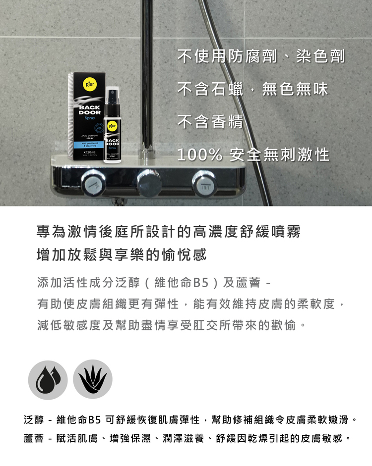 pjur BACK DOOR Spray 激情後庭高濃度舒緩噴霧