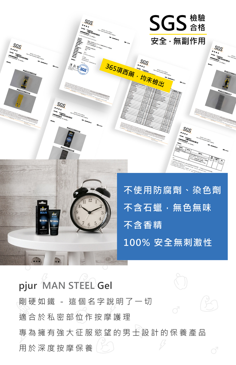 pjur MAN STEEL Gel 鋼鐵英雄男性活力保養凝膠