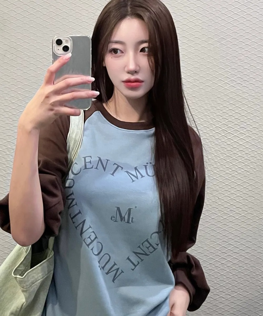 MUCENT HEART LETTERING RAGLAN MTM