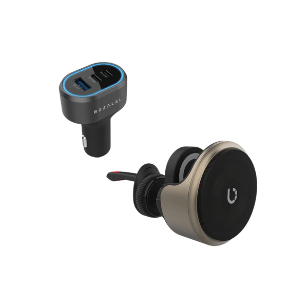 BEZALEL倍加能 Omnia X MagSafe + 85W三孔車用無線充電組