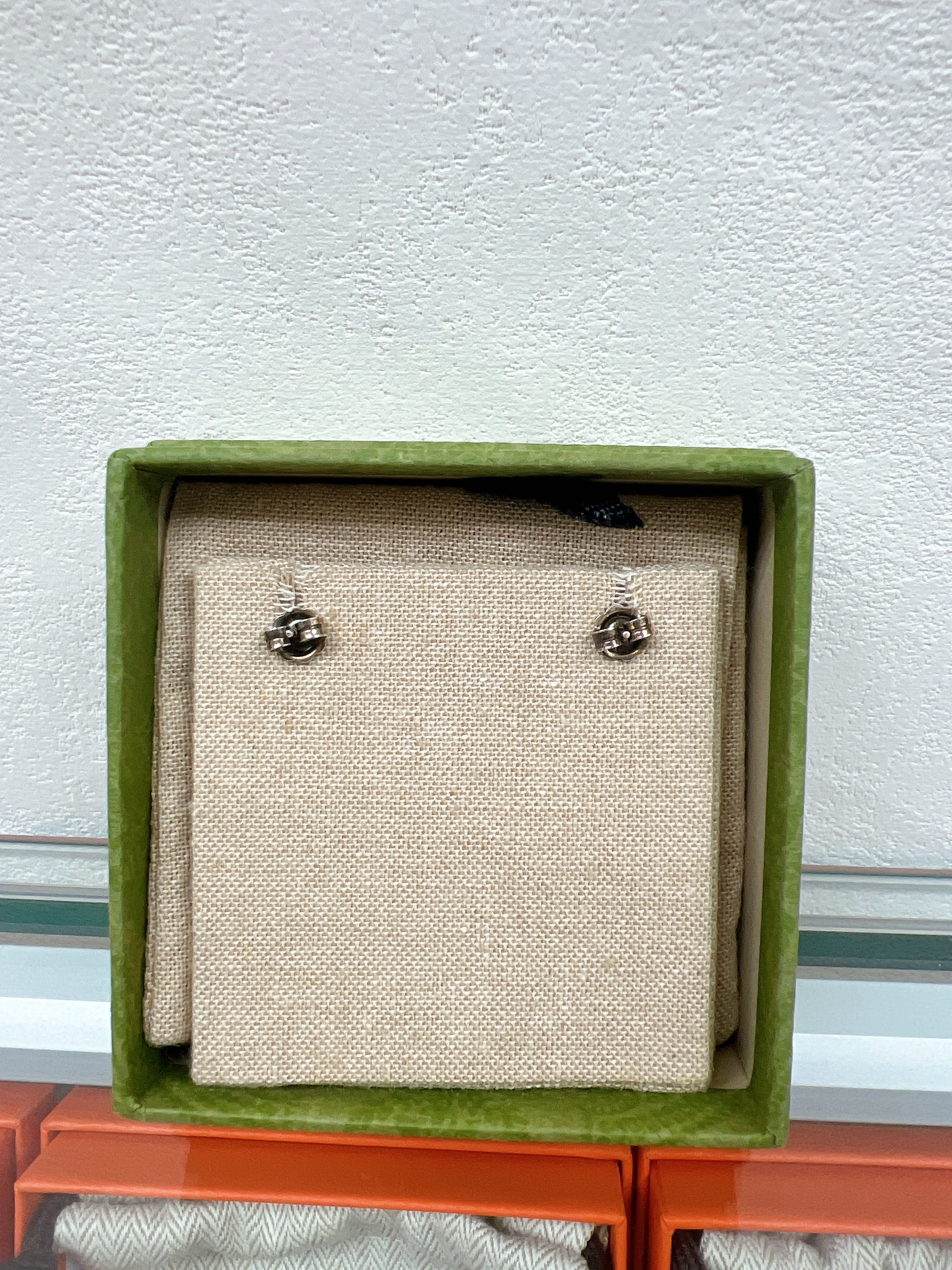 Gucci double G silver earrings