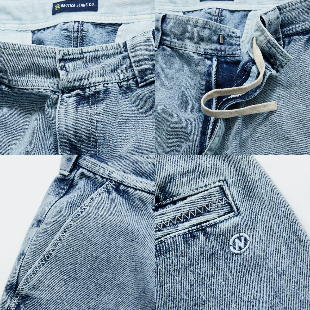 "現貨" NAUTICA JEANS CO. Faded Gizastitch T/C Curve Pants