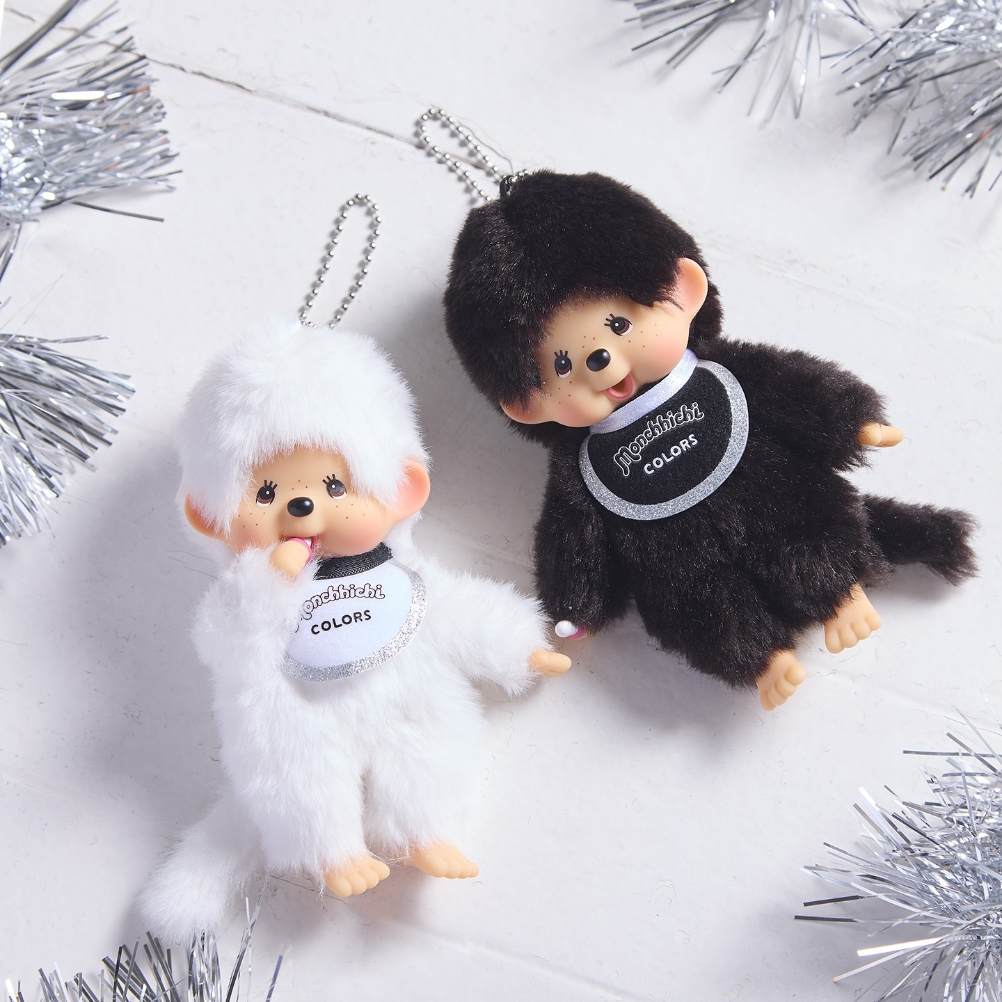 現貨┃Monchhichi 夢奇奇 COLOR 彩色 白色 黑色 粉色 藍色 綠色 紫色 吊飾