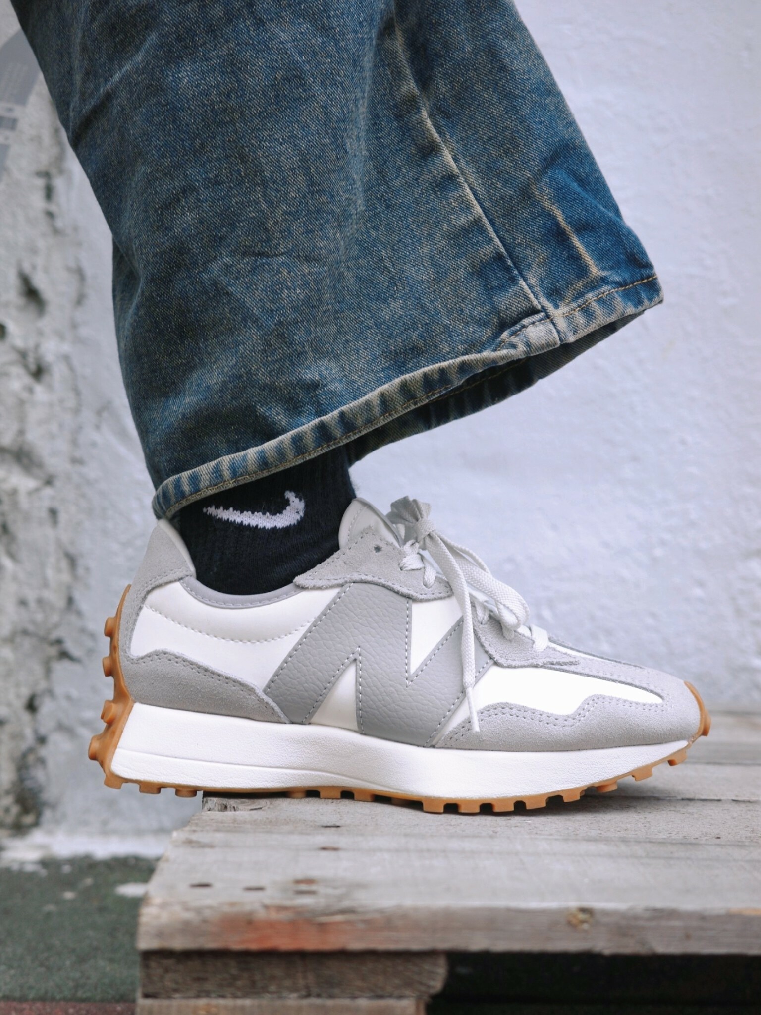 New Balance 327 NB 雲灰色 WS327NKC