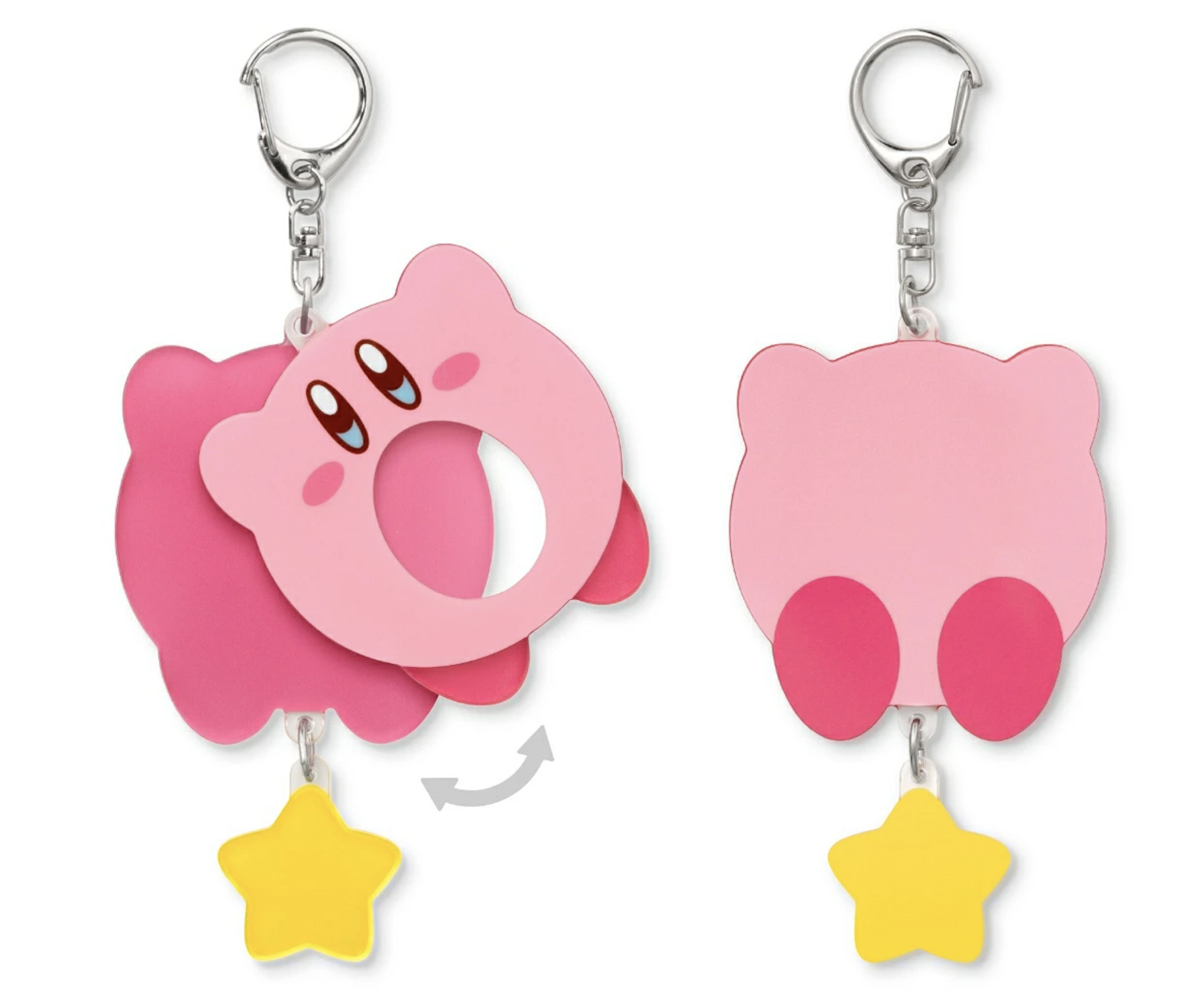 星之卡比壓克力造型吊飾 (附字母貼紙)