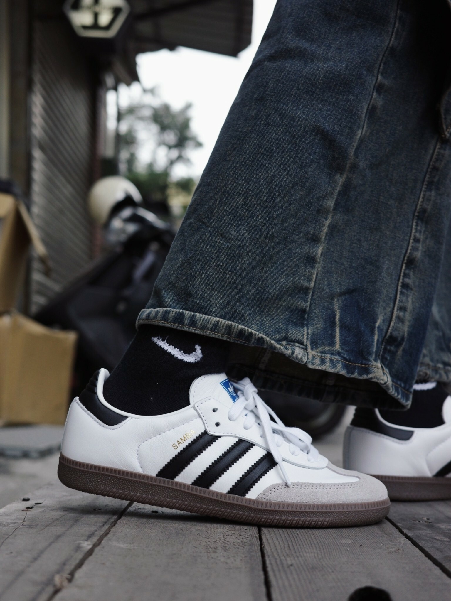 Adidas samba og 白色黑線(B75806) / 黑色白線(B75807)