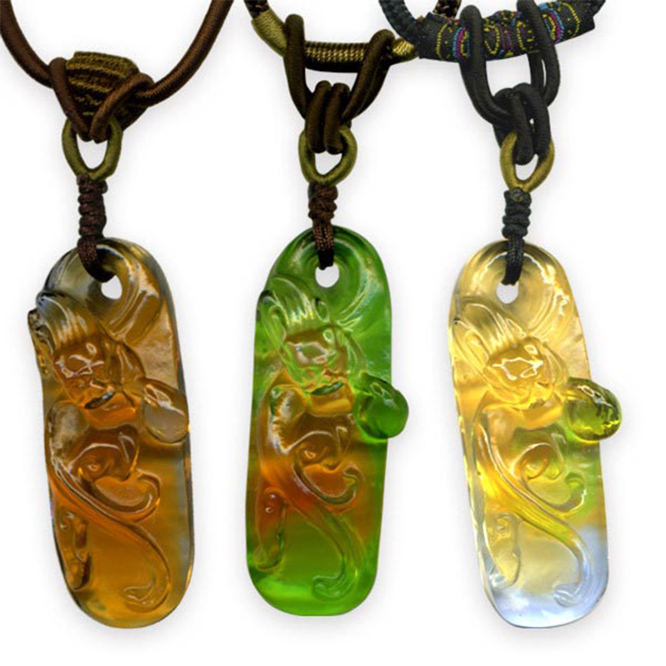 鹿港窯水晶琉璃｜祥龍項鍊 龍騰四海護佑平安招財納福