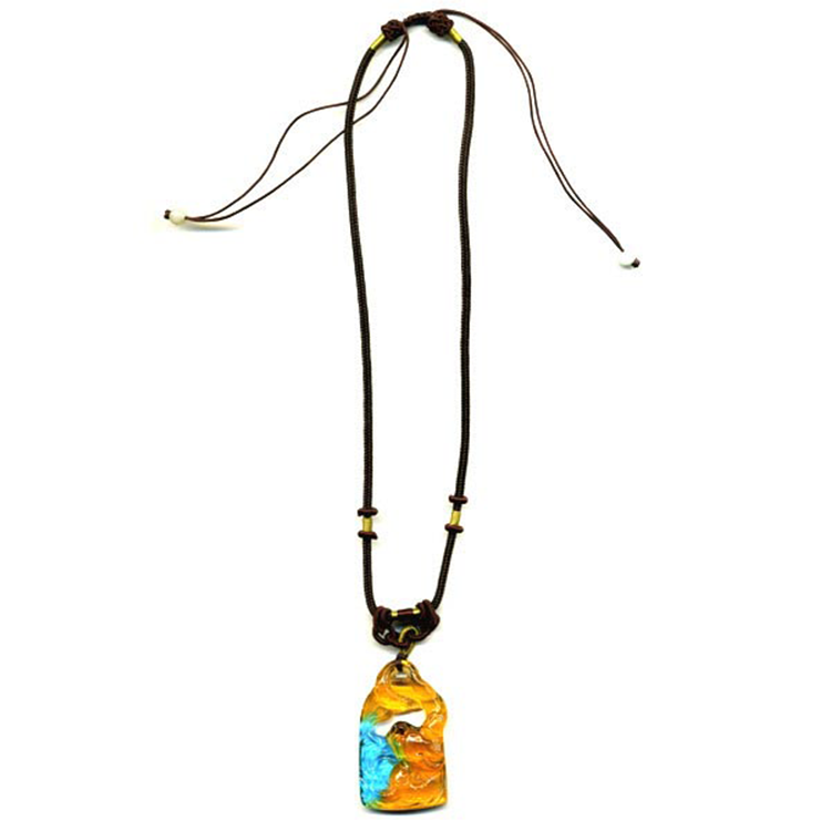 鹿港窯水晶琉璃｜祥龍項鍊 龍騰四海護佑平安招財納福