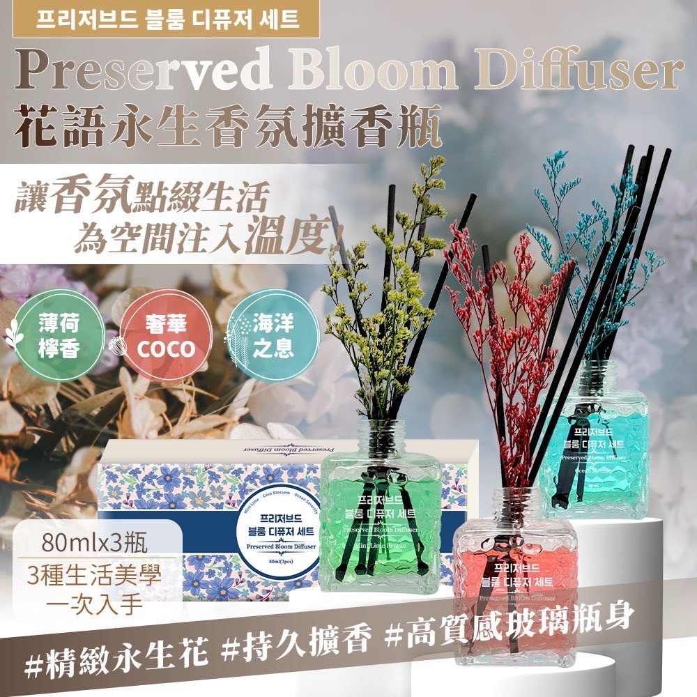 Preserved Bloom Diffuser 花語永生香氛擴香瓶