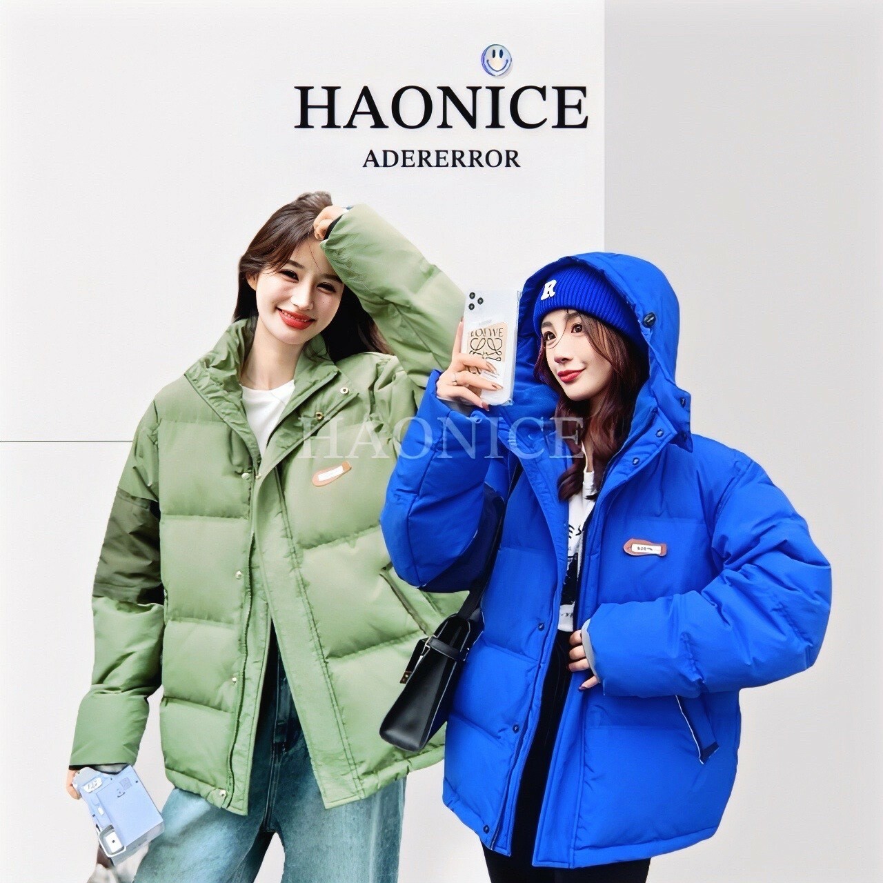 【HAO NICE 】韓國🇰🇷潮流 ADER ERROR 21FW 秋冬爆款 拼接素色百搭 質感🈵分 長袖 羽絨外套