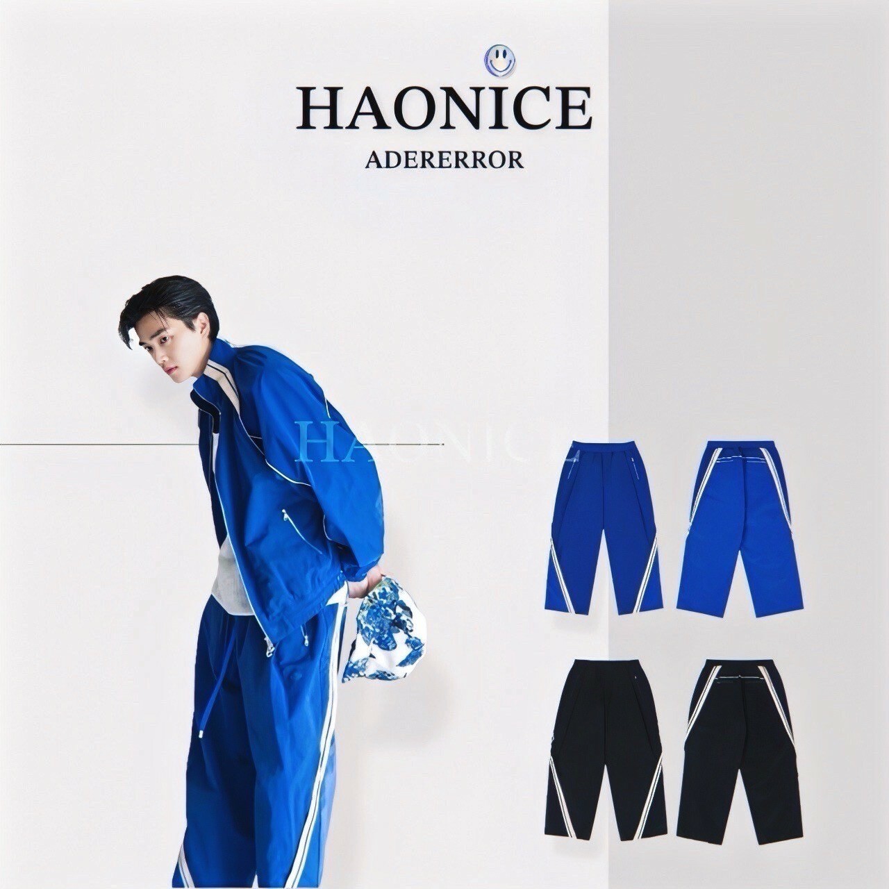 【HAO NICE 】韓國🇰🇷潮流 ADER KKK 24FW秋冬新款 KKK ader 華晨宇同款 運動風🔥寬版長褲 穿搭必備款