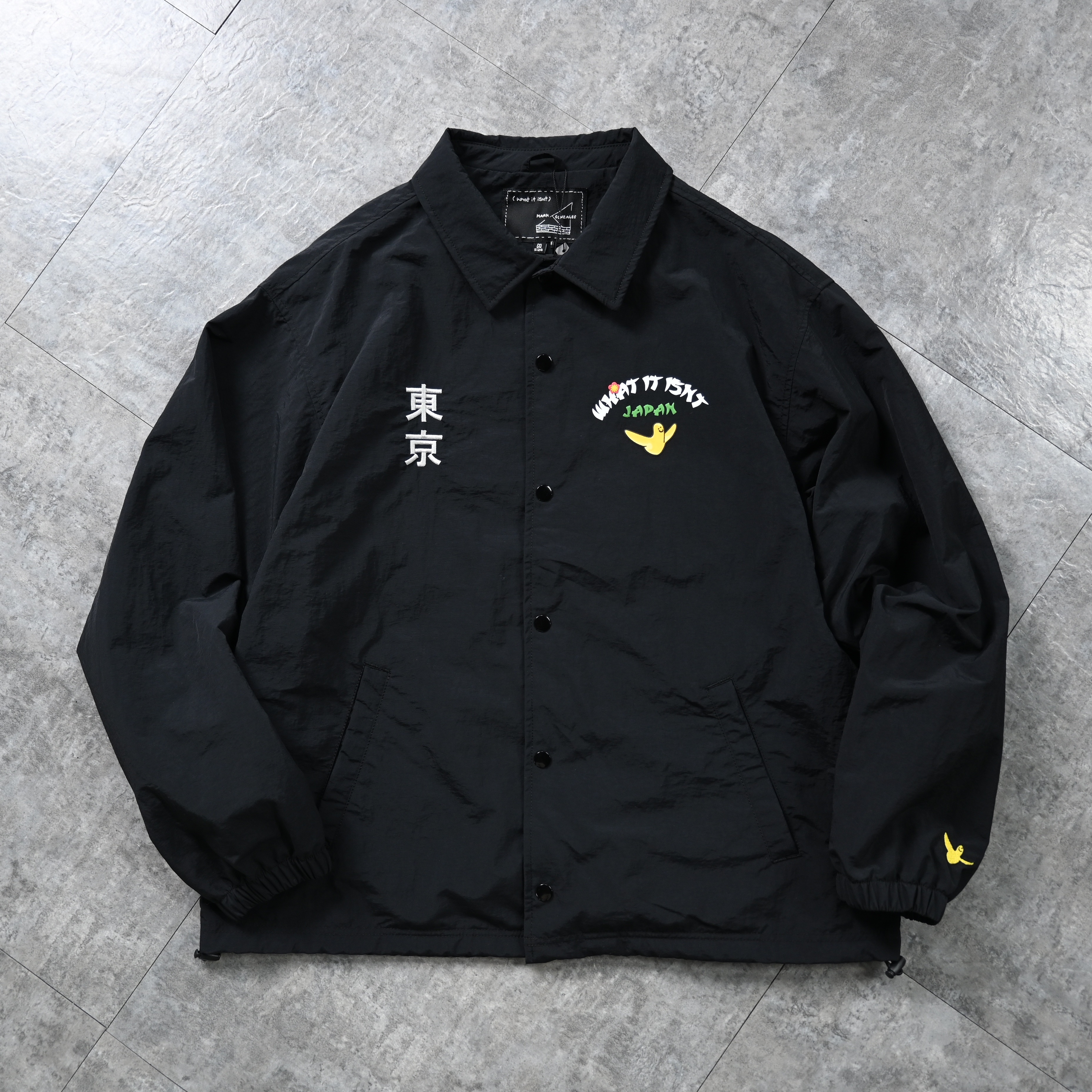 What it isNt) ART BY MARK GONZALES Tokyo Coach Jacket