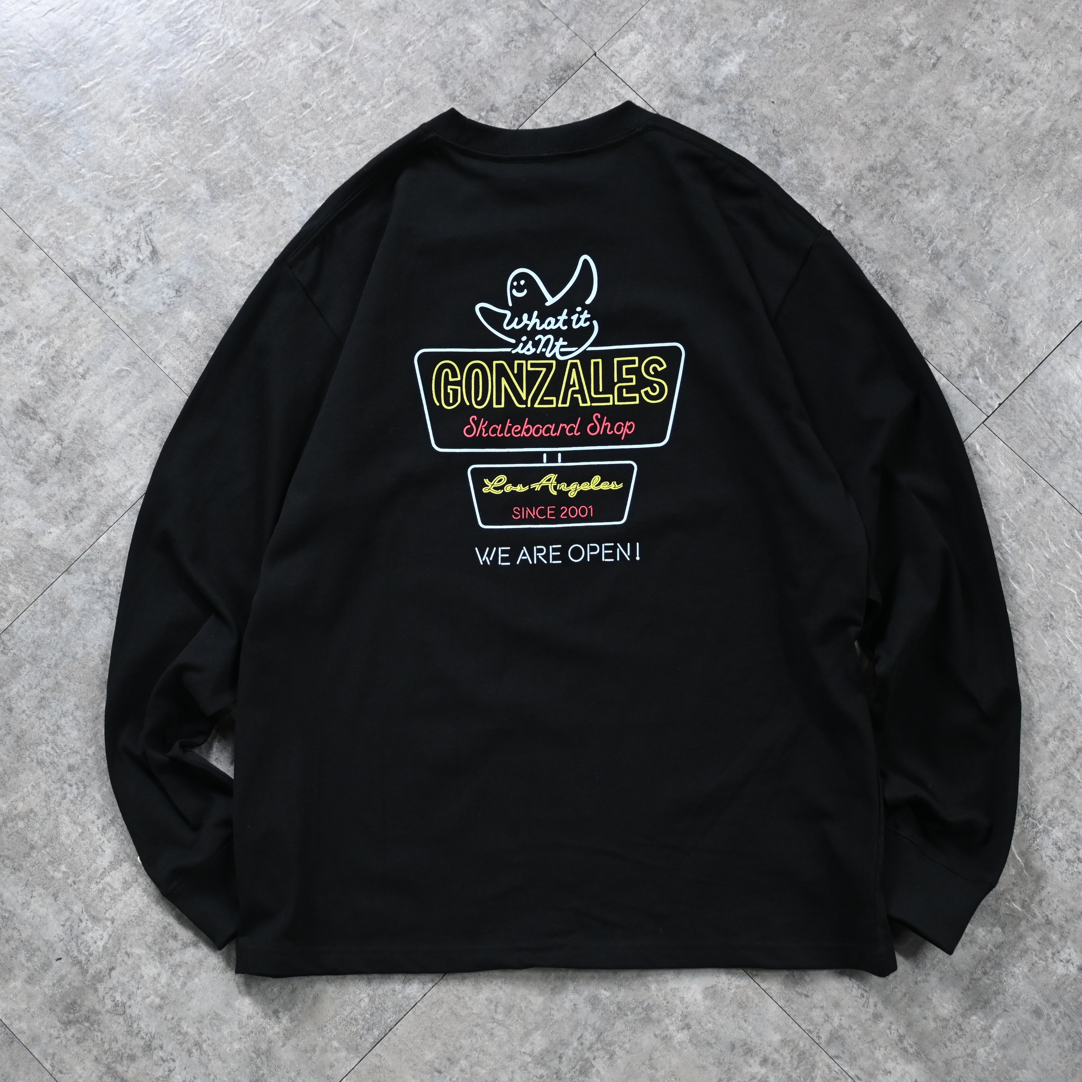 (What it isNt) ART BY MARK GONZALES Angel Neon Sign Long Tee