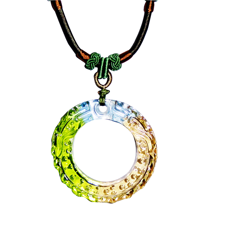 鹿港窯水晶琉璃|古龍項鍊 開運守護 龍耀尊貴展現霸氣