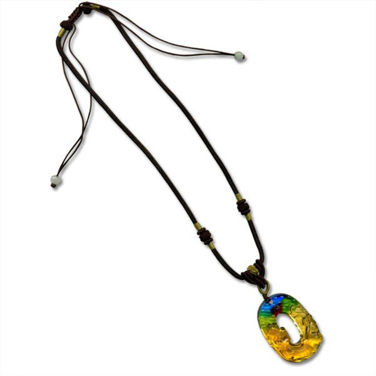 鹿港窯水晶琉璃｜古龍項鍊 開運守護 龍耀尊貴展現霸氣