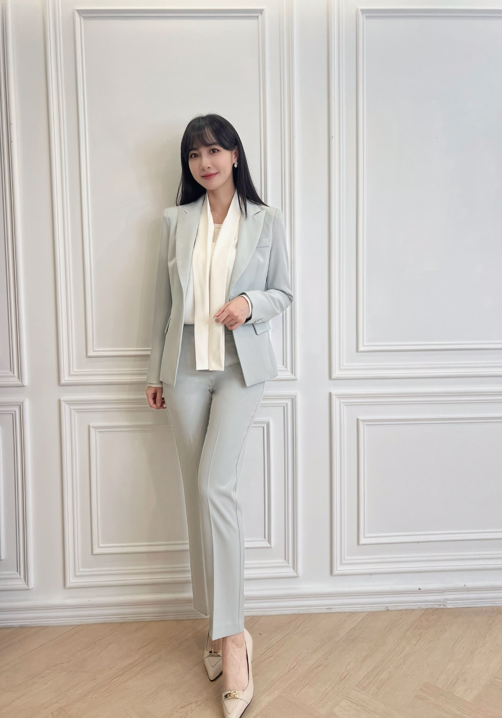 (職場必備)經典單釦西裝套裝